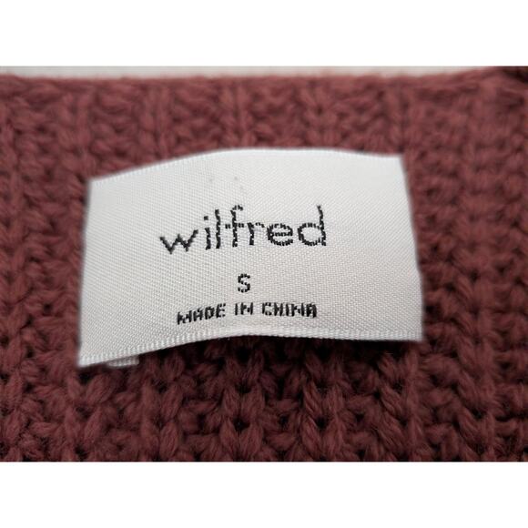 NWT Aritzia Wilfred Seville Merino Wool Sweater Dress Ashy Rose Pink Size Small - Picture 6 of 11